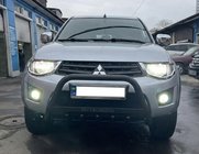 Mitsubishi L200 2006-2015 гг. Кенгурятник WT004 Черный (Нержавейка) фото 2