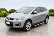 Mazda CX-7 2006-2012 гг. Боковые Подножки Duru (2 шт., Алюминий) фото 1