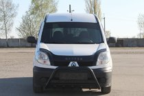 Renault Kangoo 1998-2008 гг. Кенгурятник WT004 Черный (Нержавейка) фото 1