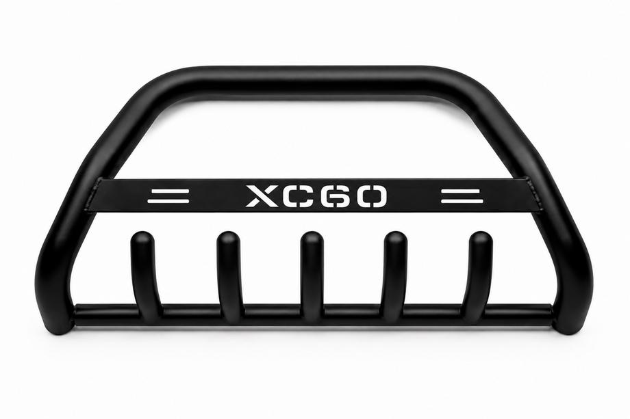 Volvo XC60 2009-2017 гг. Кенгурятник WT004 Черный (Нержавейка) Image