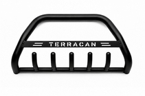 Hyundai Terracan 2001-2007 гг. Кенгурятник WT004 Черный (Нержавейка) фото 1
