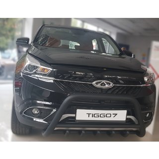 Кенгурятник WT003 Черный Нержавейка Chery Tiggo 7 2016-2019 гг. фото 3