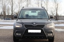 Skoda Yeti 2009-2017 гг. Кенгурятник WT003 Черный Нержавейка фото 3
