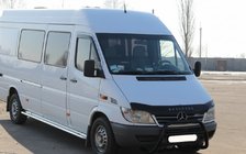 Mercedes Sprinter W901/902/903/904/905 1995–2006 гг. Кенгурятник WT003 Черный (Нержавеющая сталь) 1995-2000 фото 4