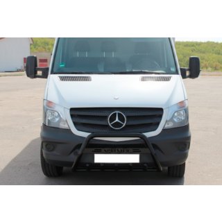 Кенгурятник WT004 (черный) Mercedes Sprinter W906 2006–2018 гг. фото 2