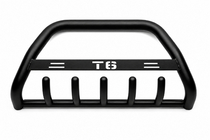 Volkswagen T6 2015-2024 гг. Кенгурятник WT004 Черный (Нержавейка) фото 1