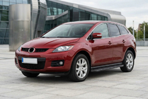 Mazda CX-7 2006-2012 гг. Боковые пороги Bosphorus Black (2 шт., алюминий) фото 1