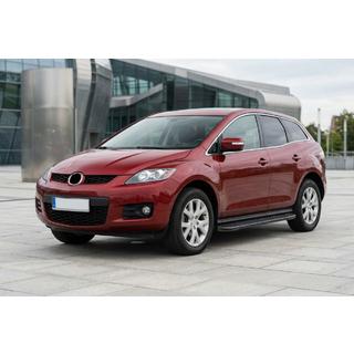 Боковые пороги Bosphorus Black (2 шт., алюминий) Mazda CX-7 2006-2012 гг. фото 1