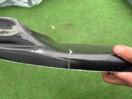 BMW 5 серия E60/E61 2003-2010 гг. Уценка Передний Лип DPT (с плавниками, для M5 Hamann, черный глянец) фото 4
