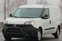 Fiat Doblo II 2010-2022 гг. Кенгурятник WT003 Black (нерж.) фото 3