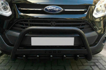Ford Custom 2013-2022 гг. Кенгурятник WT004 Black (нерж) фото 1
