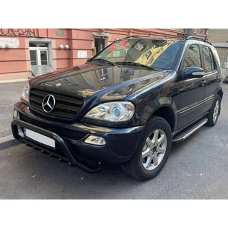 Кенгурятник WT003 Black (нерж.) Mercedes ML W163 1997-2005 гг. фото 1