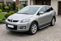 Mazda CX-7 2006-2012 гг. Боковые Подножки Fullmond (2 шт, алюминий) фото 1