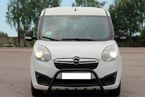 Opel Combo 2012-2018 гг. Кенгурятник WT003 Black (нерж) фото 4