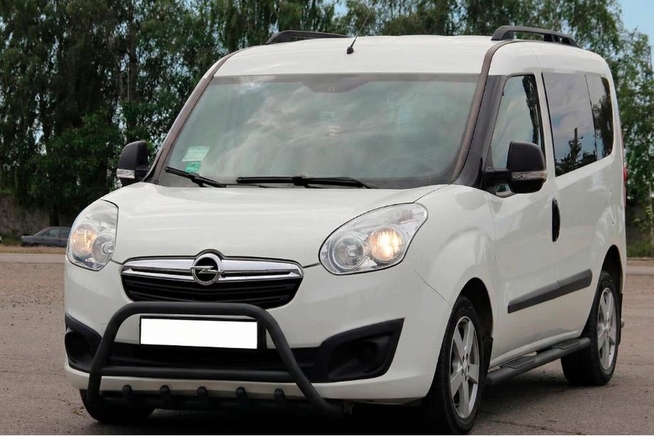 Opel Combo 2012-2018 гг. Кенгурятник WT003 Black (нерж) Image