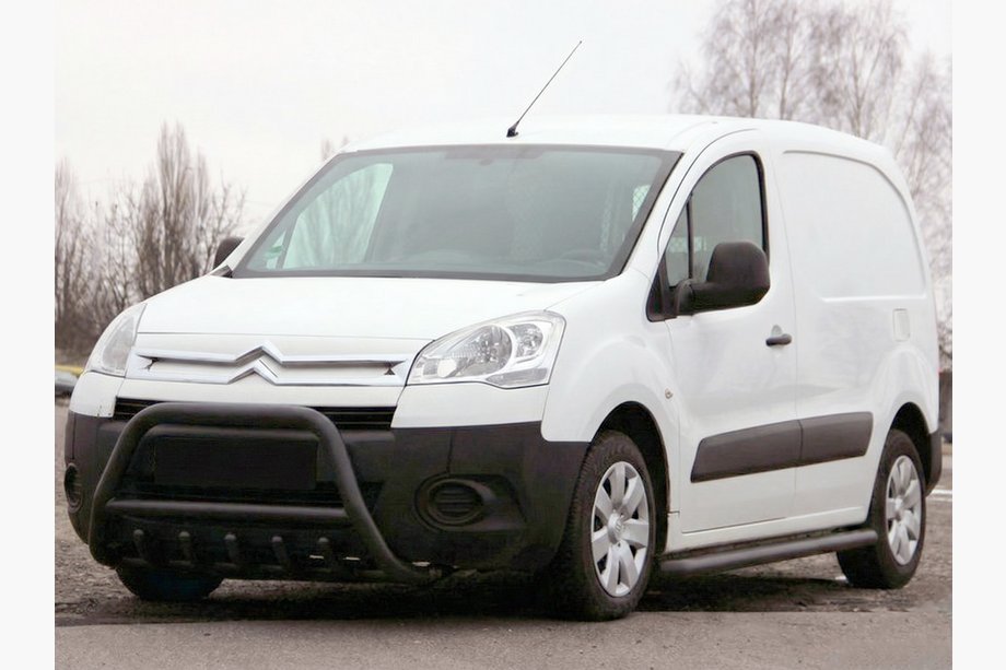 Peugeot Partner Tepee 2008-2018 гг. Кенгурятник WT003 Black (нерж) Image