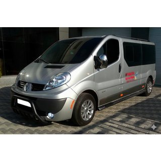 Кенгурятник WT003 Черный (Нержавеющая сталь) Opel Vivaro 2001–2015 гг. фото 2