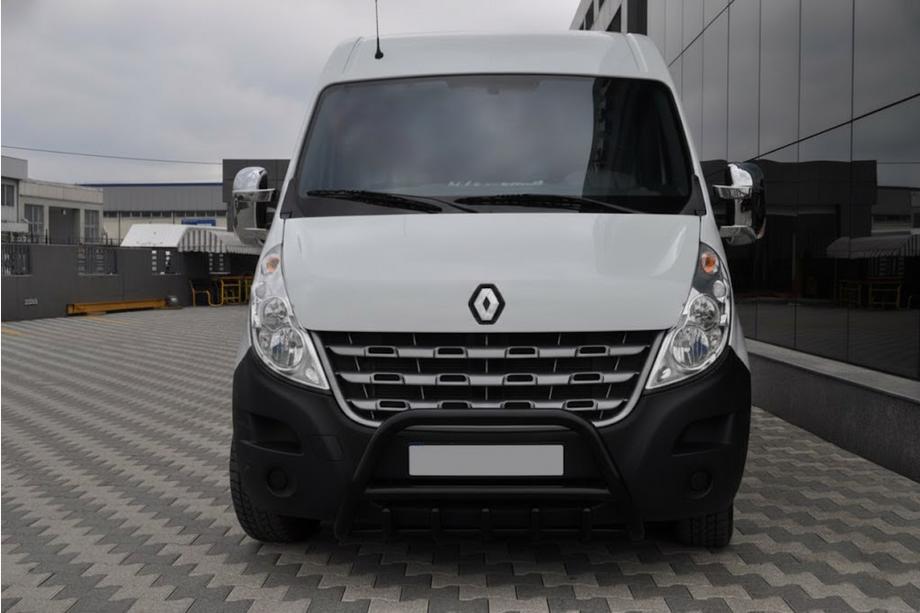 Renault Master 2011-2023 гг. Кенгурятник WT003 Черный (Нержавеющая сталь) Image