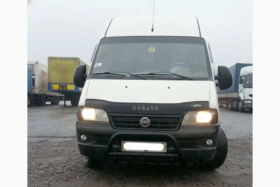 Citroen Jumper 1995-2006 гг. Кенгурятник WT003 Черный (Нержавеющая сталь) Image