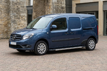 Mercedes Citan 2013-2021 гг. Боковые пороги RedLine V1 (2 шт., алюминий) фото 1