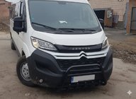 Opel Movano 2021- гг. Передняя дуга WT003 Черная (нерж. сталь) фото 3
