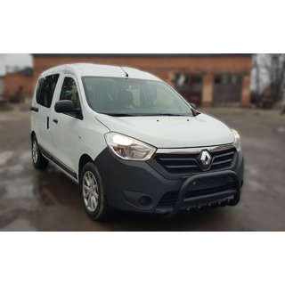 Кенгурятник WT003 Черный Нержавейка Renault Lodgy 2013-2022 гг. фото 1