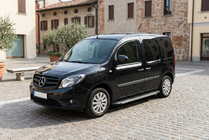 Mercedes Citan 2013-2021 гг. Боковые Подножки Duru (2 шт., Алюминий) фото 1