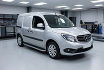 Mercedes Citan 2013-2021 гг. Боковые Подножки Tayga (2 шт., Алюминий) фото 1
