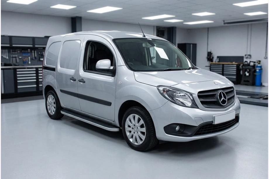 Mercedes Citan 2013-2021 гг. Боковые Подножки Tayga (2 шт., Алюминий) Image