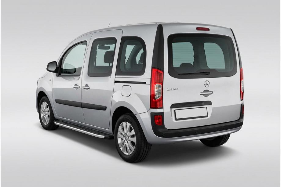 Mercedes Citan 2013-2021 гг. Боковые Подножки Fullmond (2 шт., Алюминий) Image