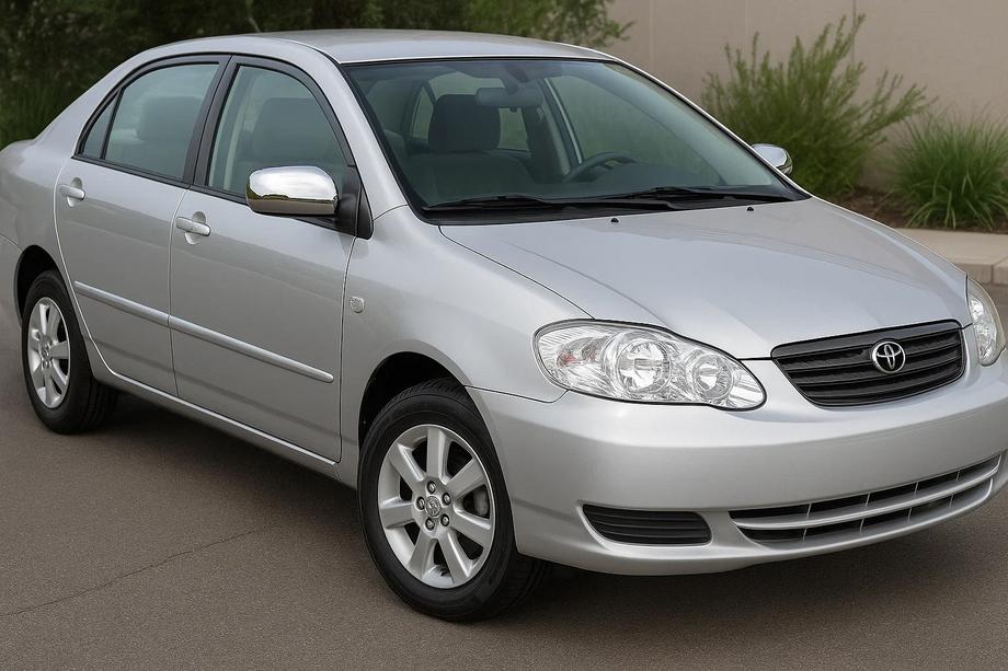 Toyota Corolla 2002-2007 гг. Накладки на Зеркала 2002-2005 (2 шт, пластик) Image