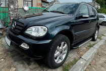 Mercedes ML W163 1997-2005 гг. Боковые Подножки Duru (2 шт., Алюминий) фото 2