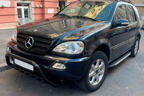 Mercedes ML W163 1997-2005 гг. Боковые Подножки Duru (2 шт., Алюминий) фото 5