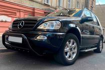 Mercedes ML W163 1997-2005 гг. Боковые Подножки Duru (2 шт., Алюминий) фото 6
