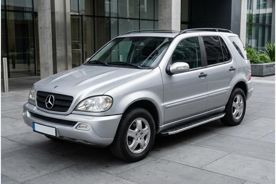 Mercedes ML W163 1997-2005 гг. Боковые Подножки Fullmond (2 шт., Алюминий) Image