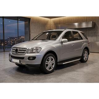 Боковые Подножки Duru (2 шт., Алюминий) Mercedes ML W164 2005-2011 гг. фото 1