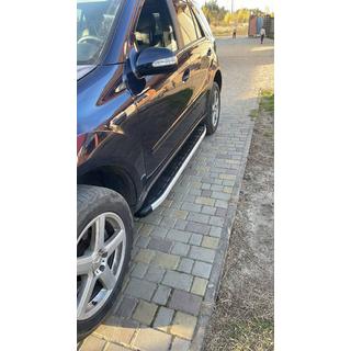 Боковые Подножки Fullmond (2 шт., Алюминий) Mercedes ML W164 2005-2011 гг. фото 1