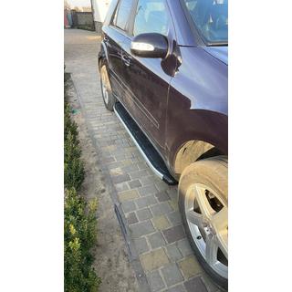 Боковые Подножки Fullmond (2 шт., Алюминий) Mercedes ML W164 2005-2011 гг. фото 2