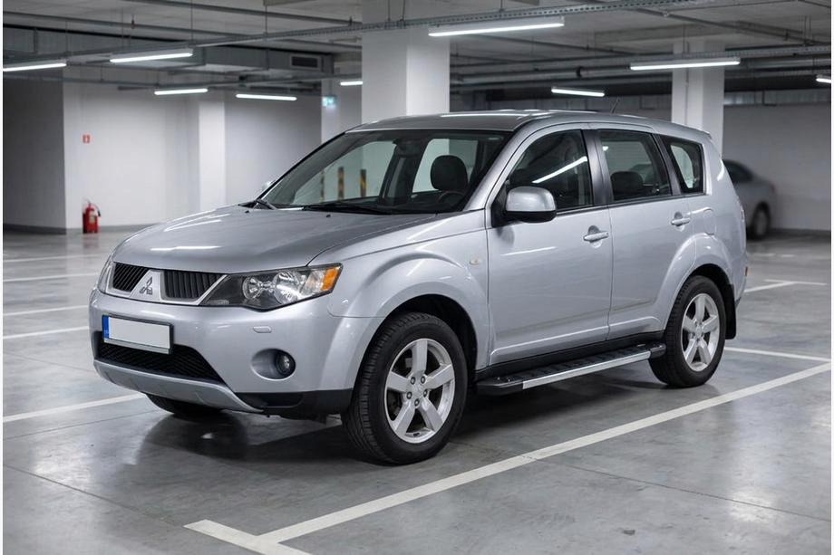 Mitsubishi Outlander 2006-2012 гг. Боковые пороги RedLine V1 (2 шт., алюминий) Image