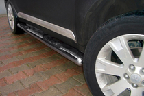 Mitsubishi Outlander 2012-2021 гг. Боковые трубы (2 шт., нержавейка) фото 1