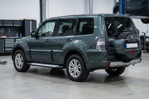 Mitsubishi Pajero Wagon IV 2006-2021 гг. Боковые пороги X5-тип (2 шт, алюминий) фото 1