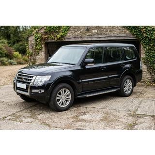 Боковые Подножки Duru (2 шт., Алюминий) Mitsubishi Pajero Wagon IV 2006-2021 гг. фото 1