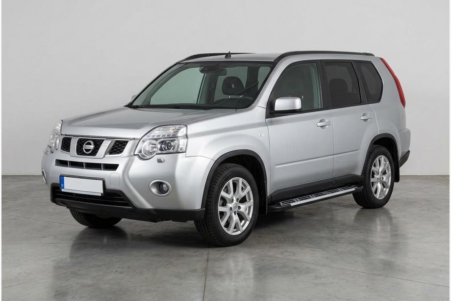 Nissan X-trail T31 2007-2014 гг. Боковые Подножки Sunrise (2 шт., Алюминий) Image