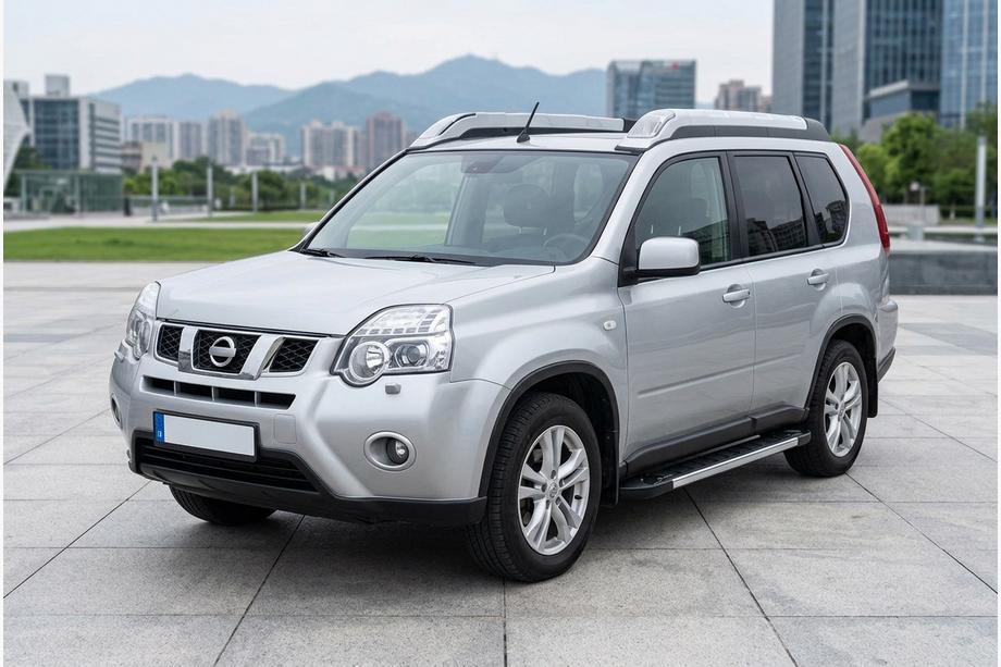 Nissan X-trail T31 2007-2014 гг. Боковые пороги RedLine V1 (2 шт., алюминий) Image
