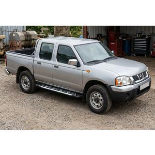 Боковые Подножки Sunrise (2 шт., Алюминий) Nissan NP300 1999-2015 гг. фото 1
