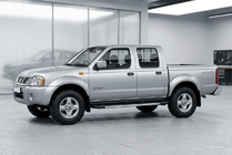 Nissan NP300 1999-2015 гг. Боковые пороги RedLine V1 (2 шт., алюминий) фото 1