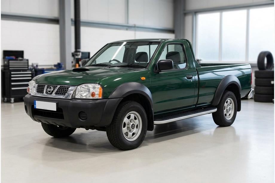Nissan NP300 1999-2015 гг. Боковые Подножки Tayga Grey (2 шт., Алюминий) Image