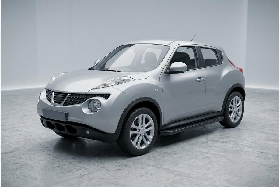 Nissan Juke 2010-2019 гг. Боковые Подножки Allmond Black (2 шт., Алюминий) Image