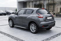Nissan Juke 2010-2019 гг. Боковые Подножки Line (2 шт., Алюминий) фото 1