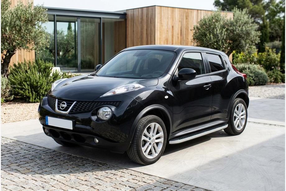 Nissan Juke 2010-2019 гг. Боковые Подножки Tayga Grey (2 шт., Алюминий) Image